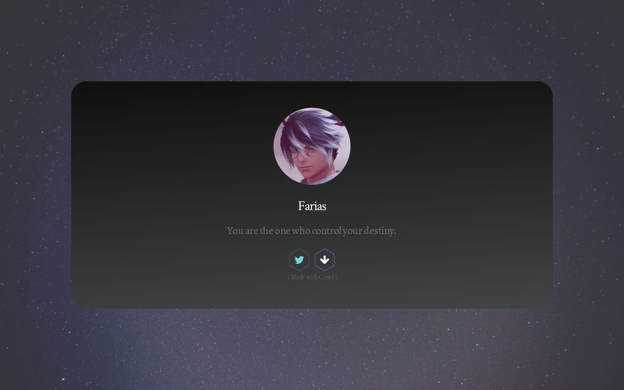 Carrd profile picture for @farias